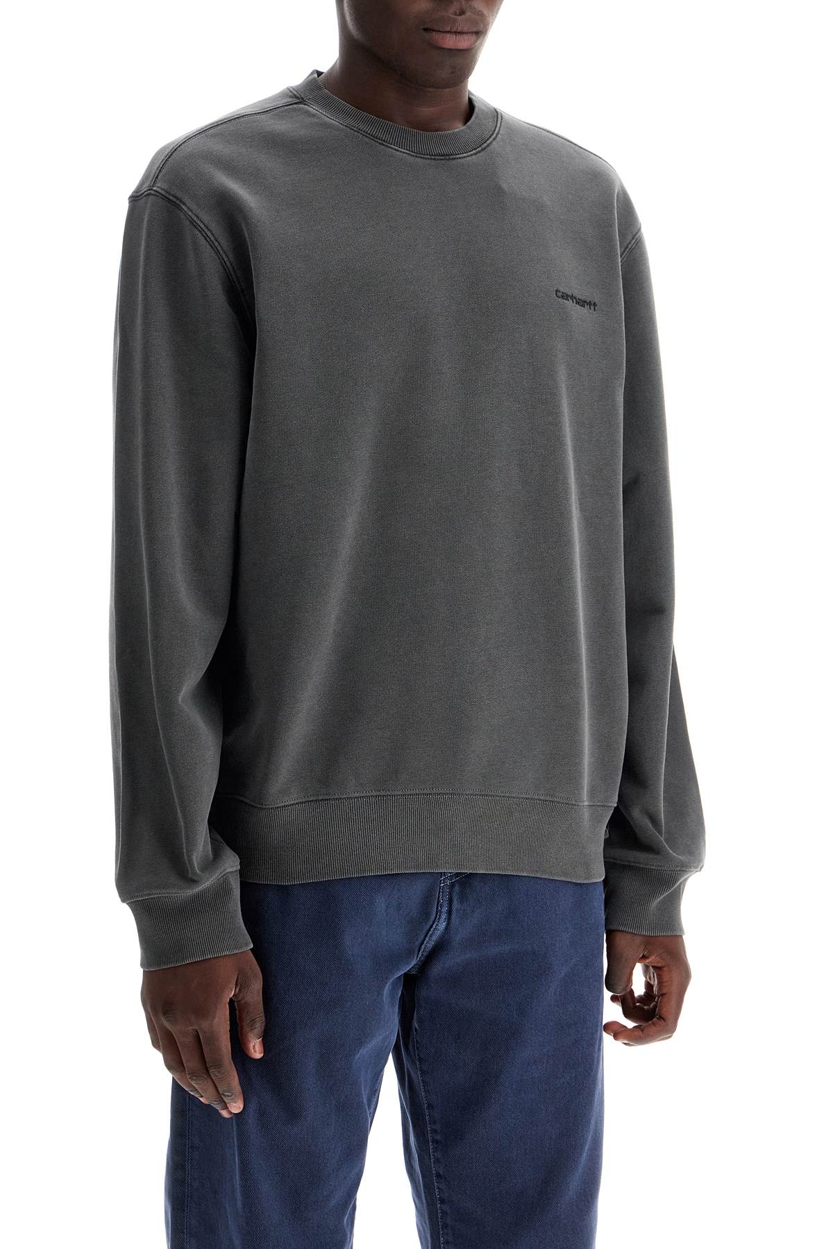 Duster Script Crewneck Sweat  - Grey