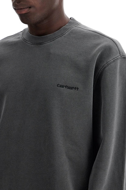 Duster Script Crewneck Sweat  - Grey