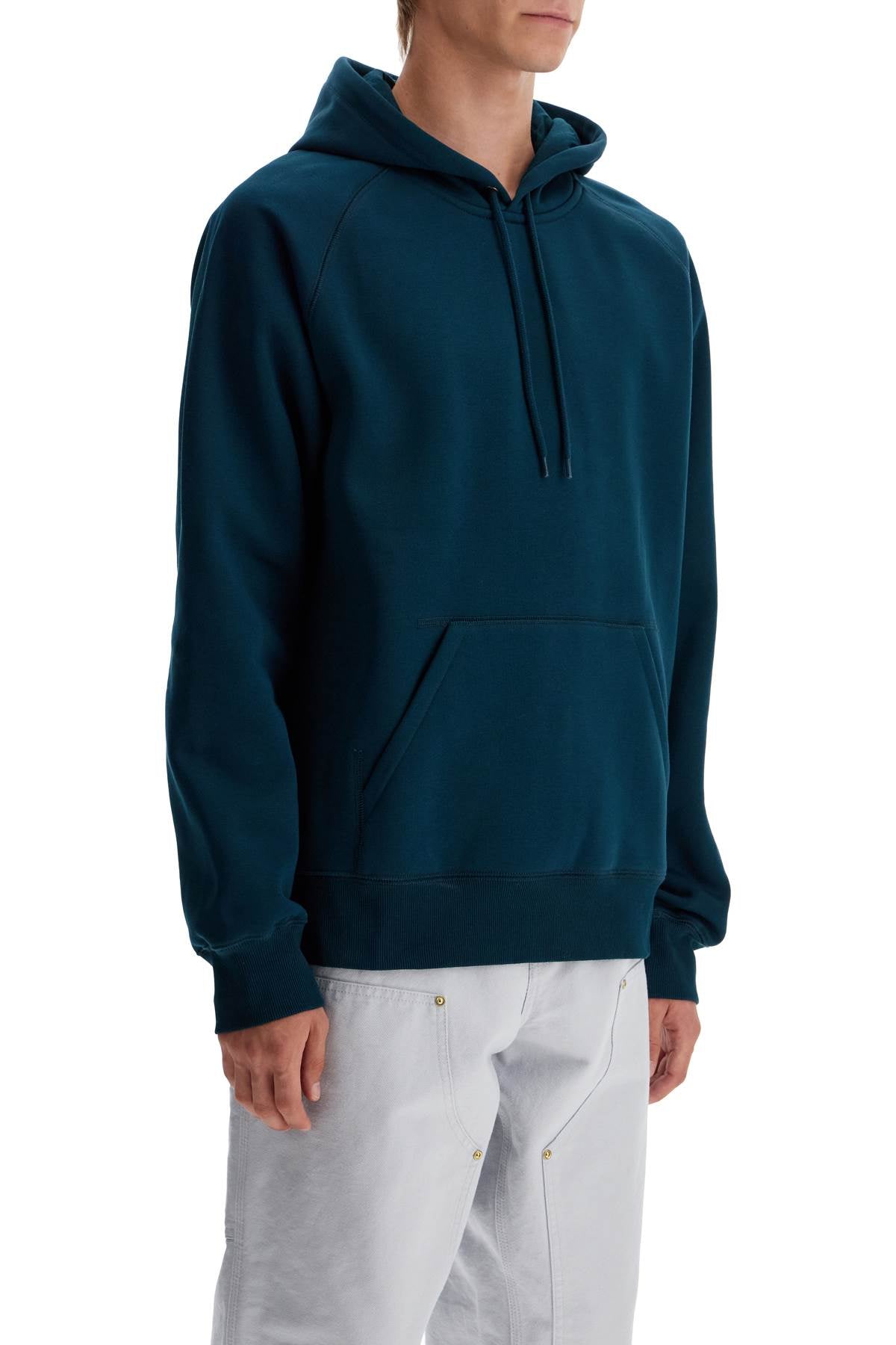 Chase Hooded Raglan Sweat  - Blue