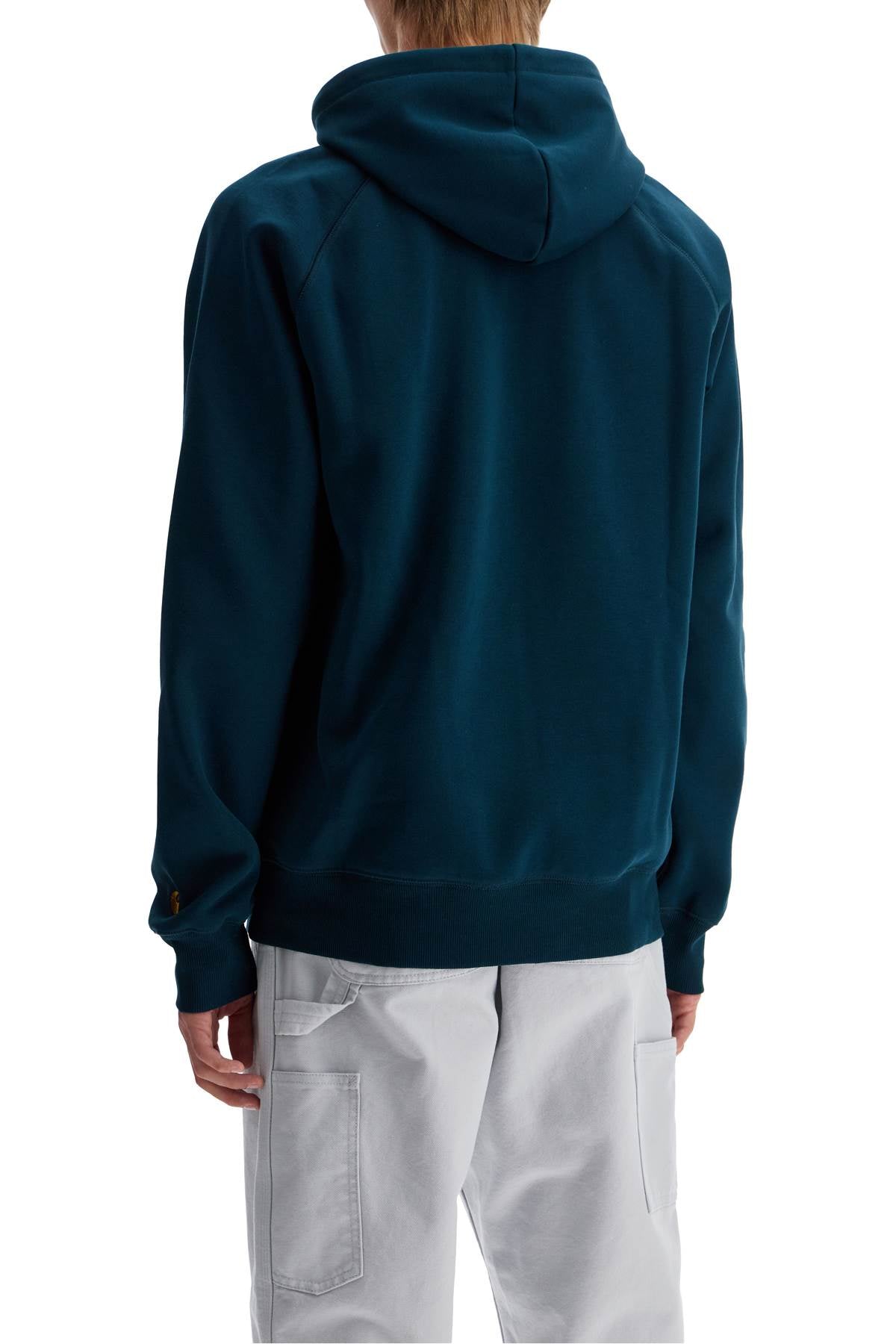 Chase Hooded Raglan Sweat  - Blue