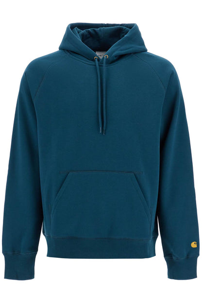 Chase Hooded Raglan Sweat  - Blue