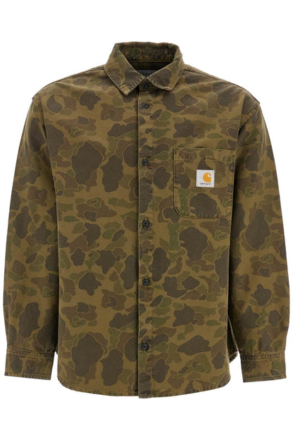 "canvas Duck Overshirt  - Khaki