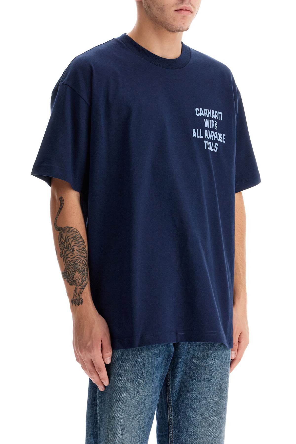 Cross Screw T-shirt  - Blue