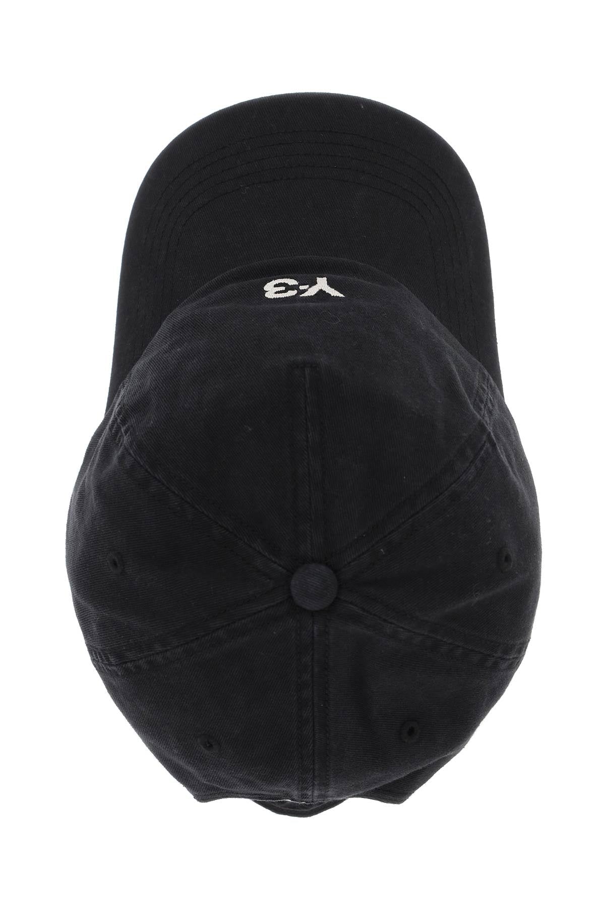 Hat With Curved Brim  - Black