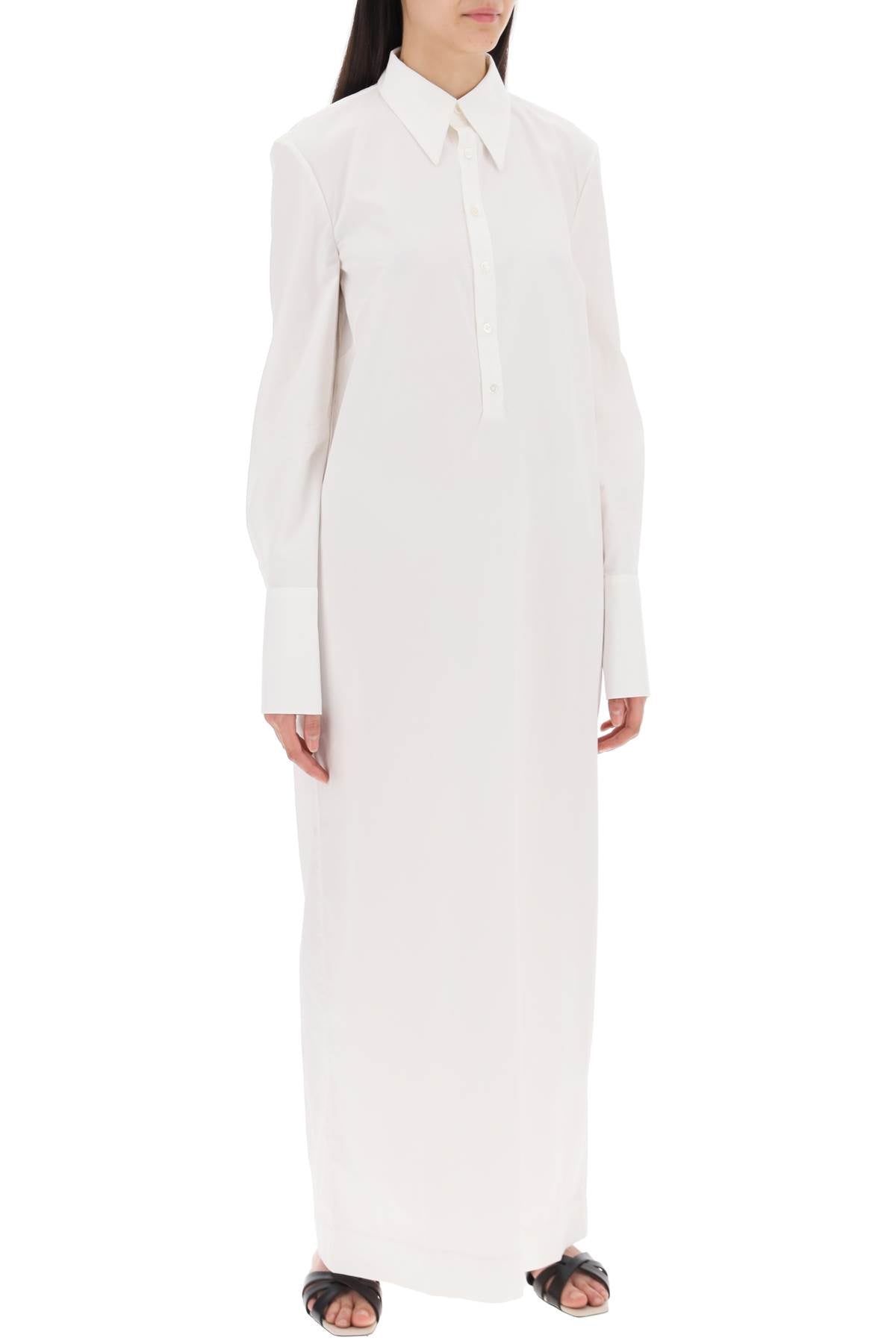 Maxi Chemisier Dress Fletcher In  - White