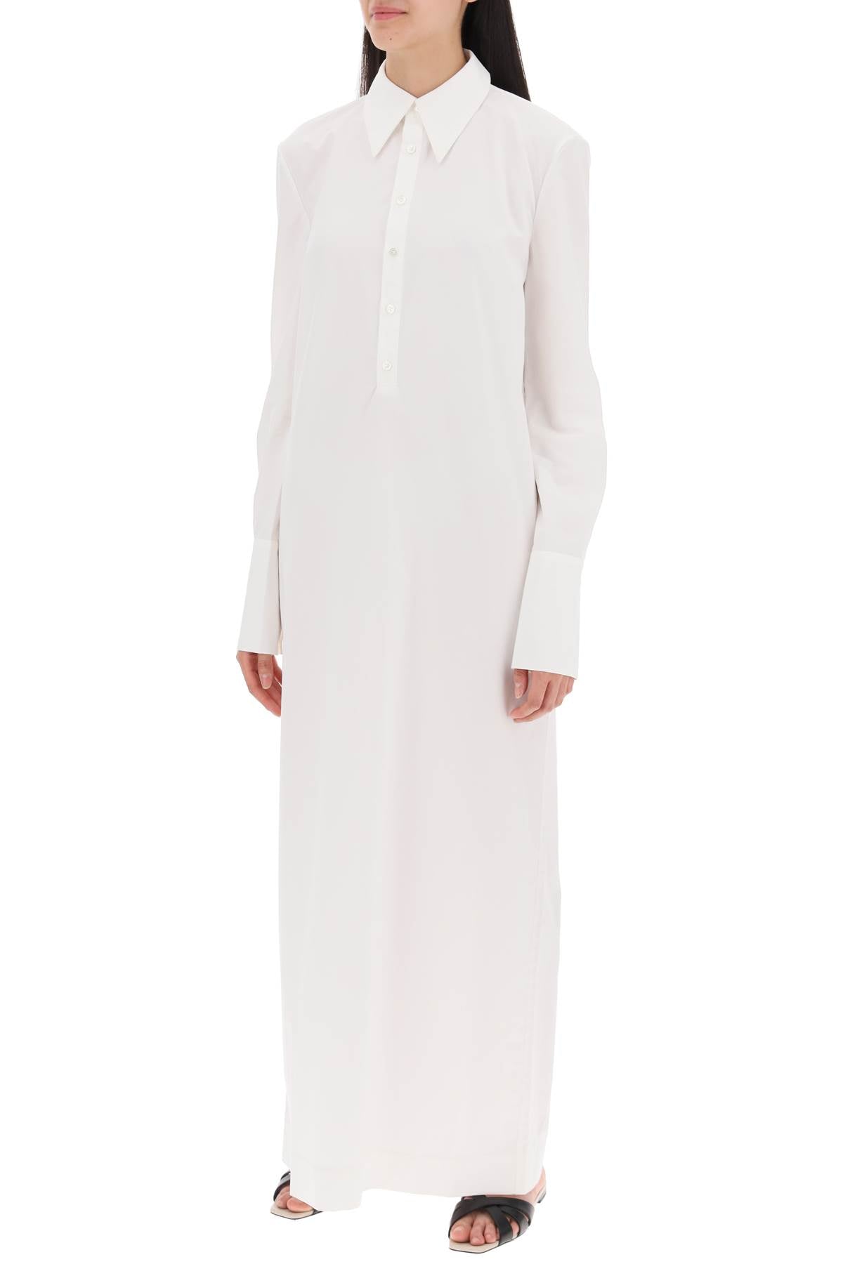 Maxi Chemisier Dress Fletcher In  - White