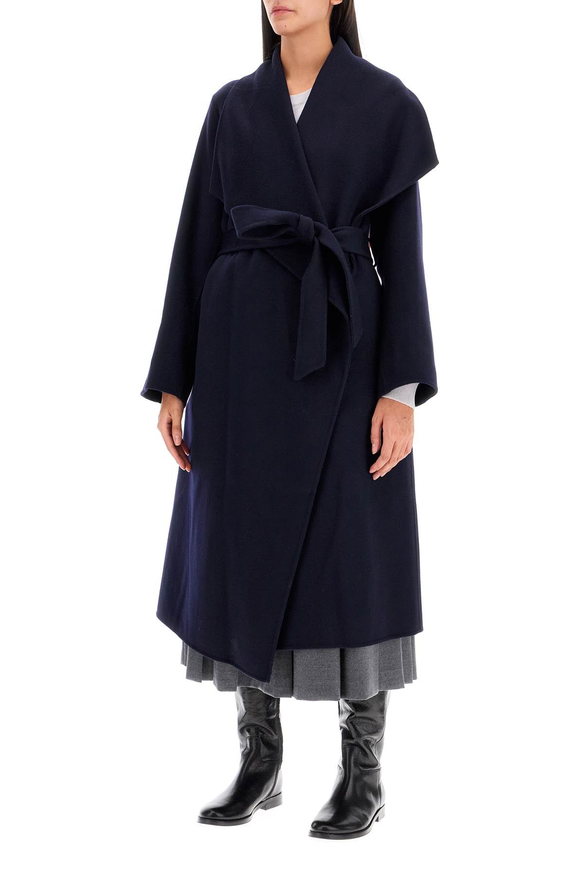 Wool Coat By Carrie Rose  - Blue