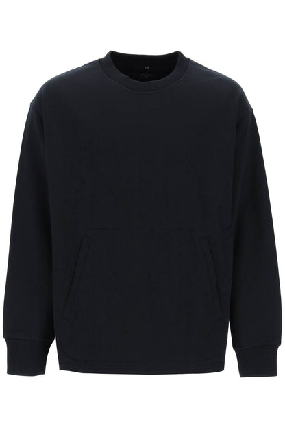 "oversized Cotton Blend Sweat  - Black