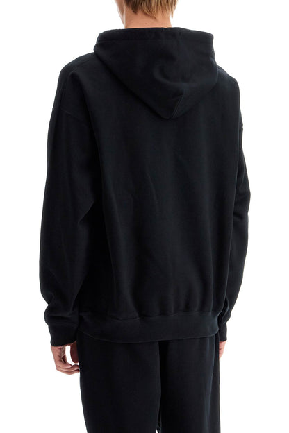 Oversized Hoodie With Hood  - Black