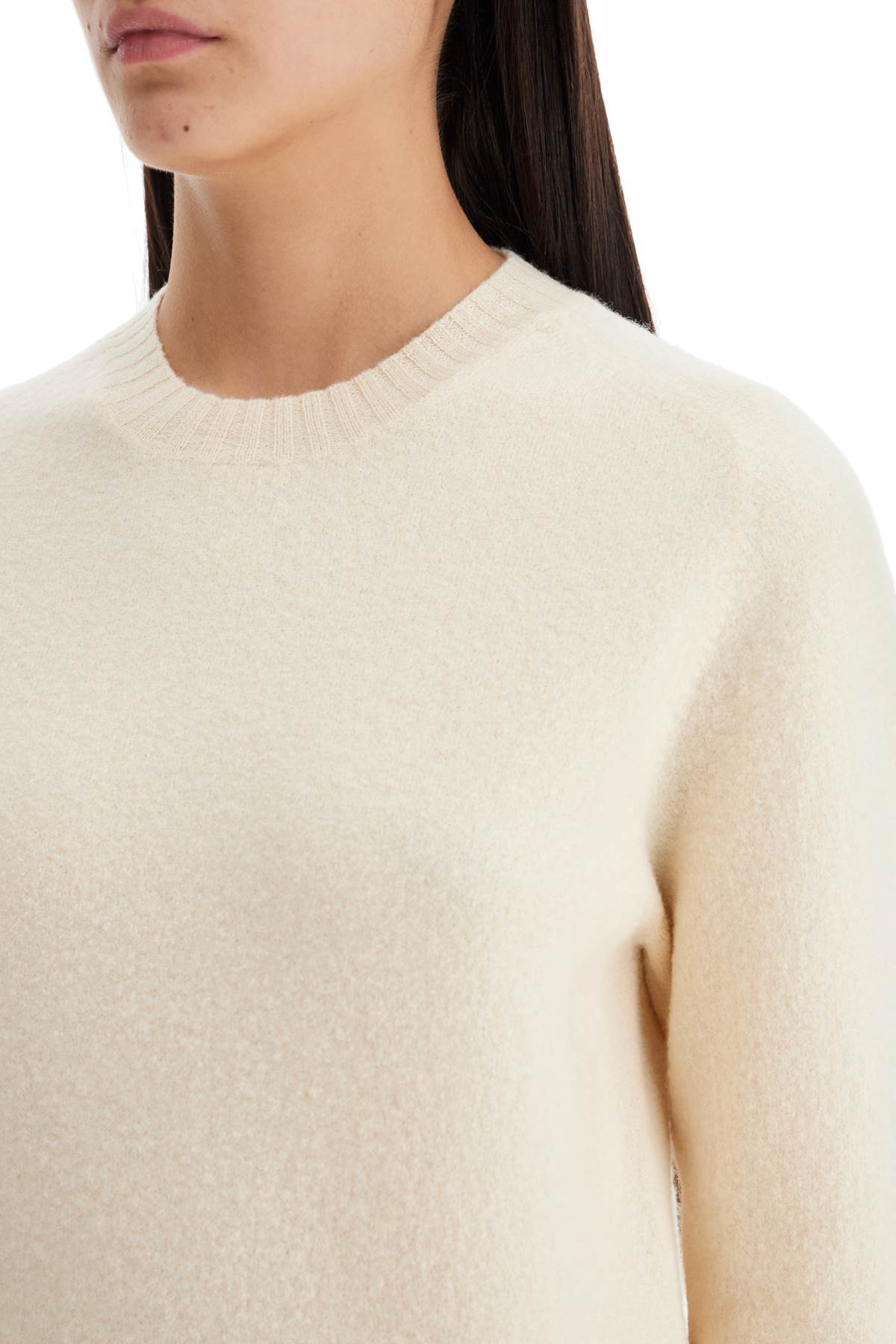 Wool Crewneck Pullover  - Neutro