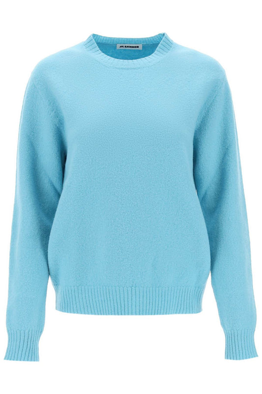 Crew-neck Sweater In Wool  - Light Blue