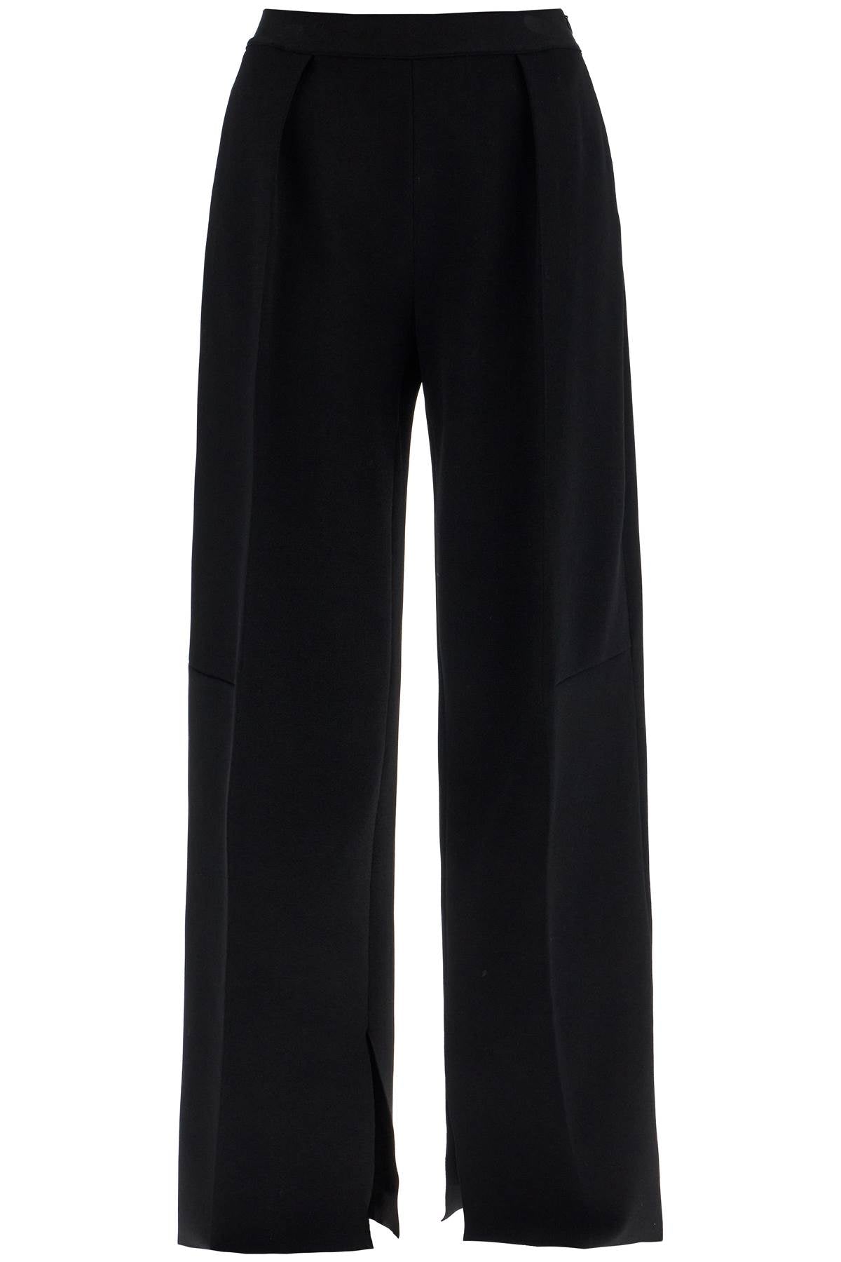 'knitted Viscose Pants For  - Black