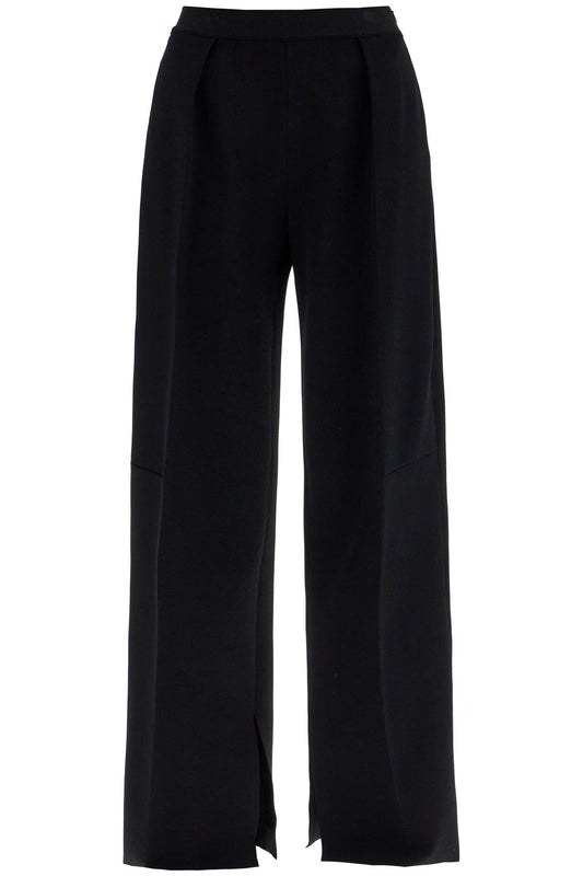 'knitted Viscose Pants For  - Black