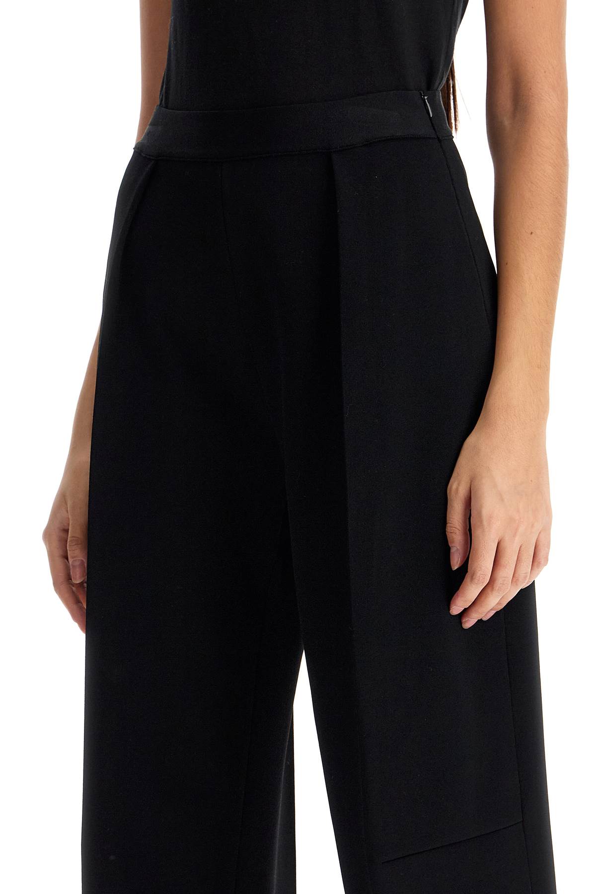 'knitted Viscose Pants For  - Black