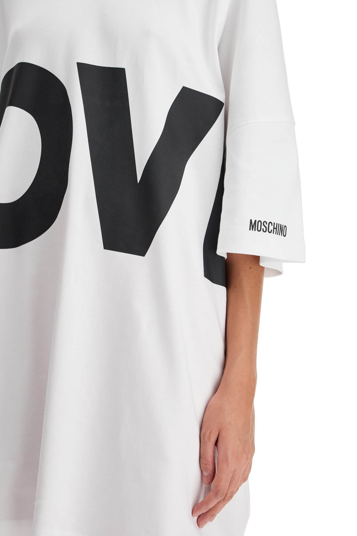 Love T-shirt Dress Out  - White