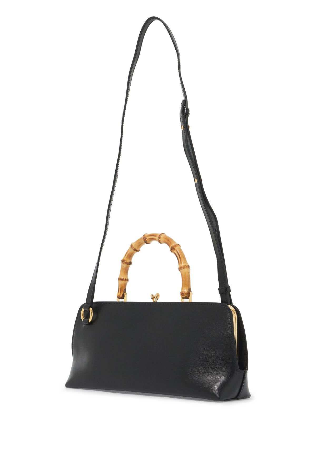 Small Goji Bamboo Shoulder Bag  - Black