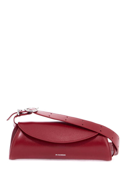 Cedar Red Mini Cannolo Leather Crossbody Bag  - Red