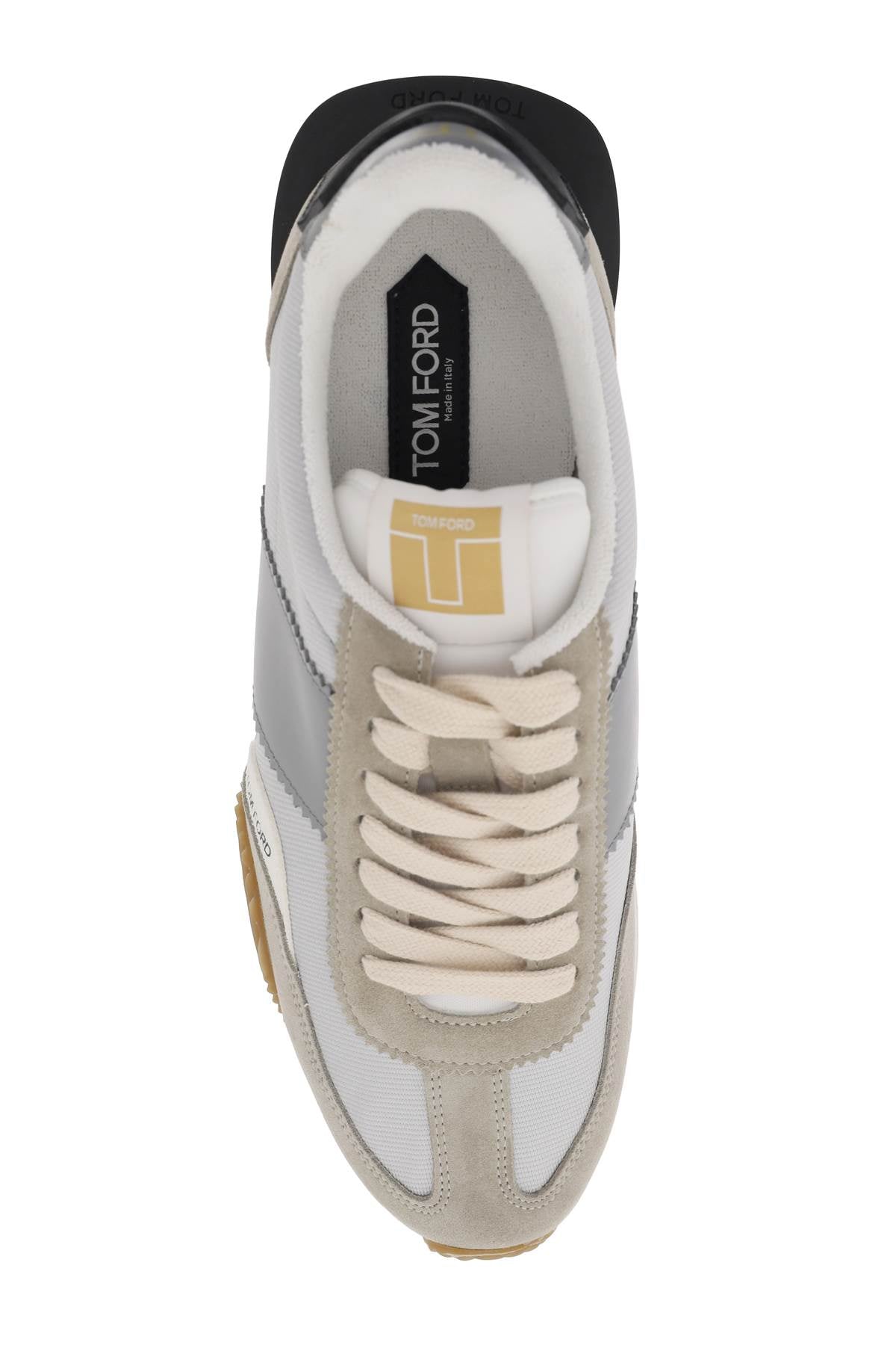 James Sneakers In Lycra And Suede Leather  - Beige