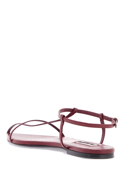 New Tripon Leather Sandals For Men  - Red