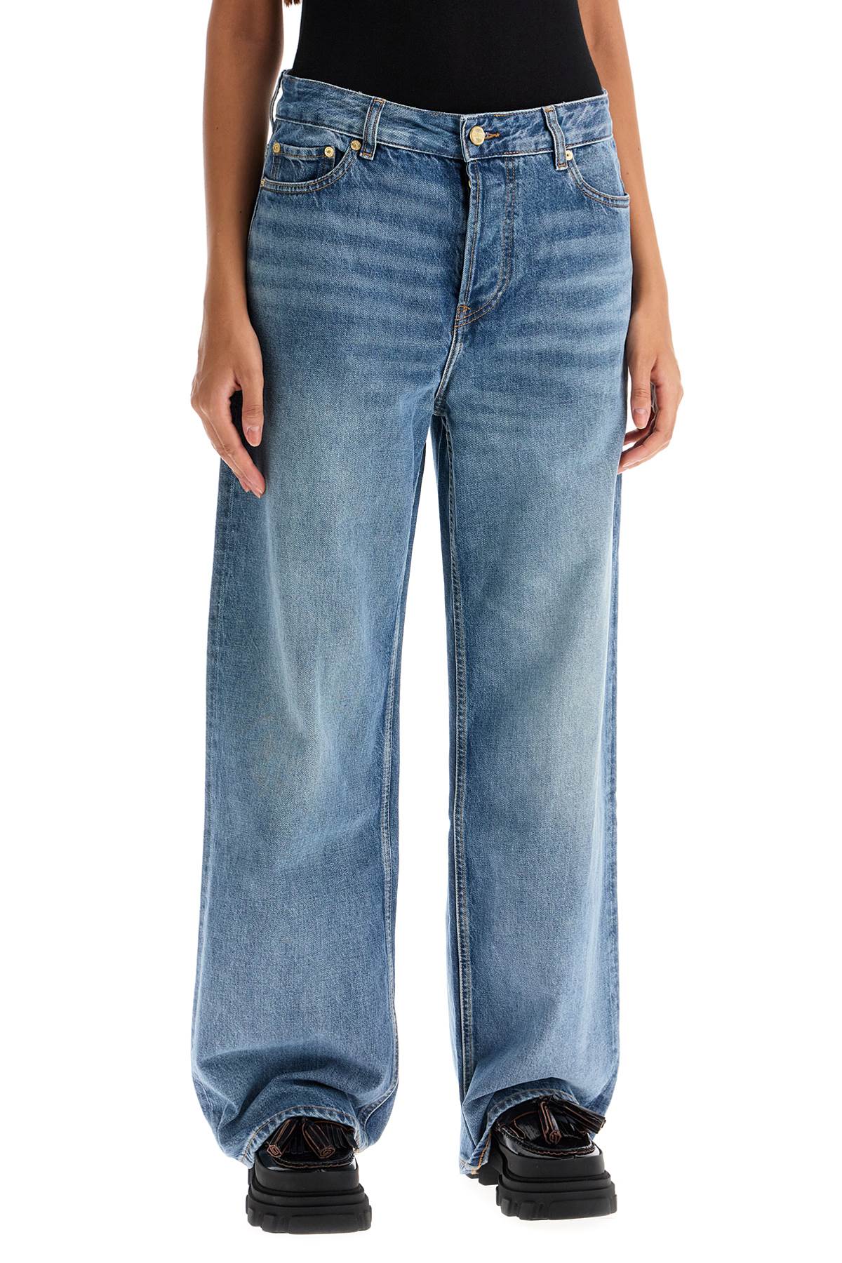 Baggy Jeans With Iz  - Blue