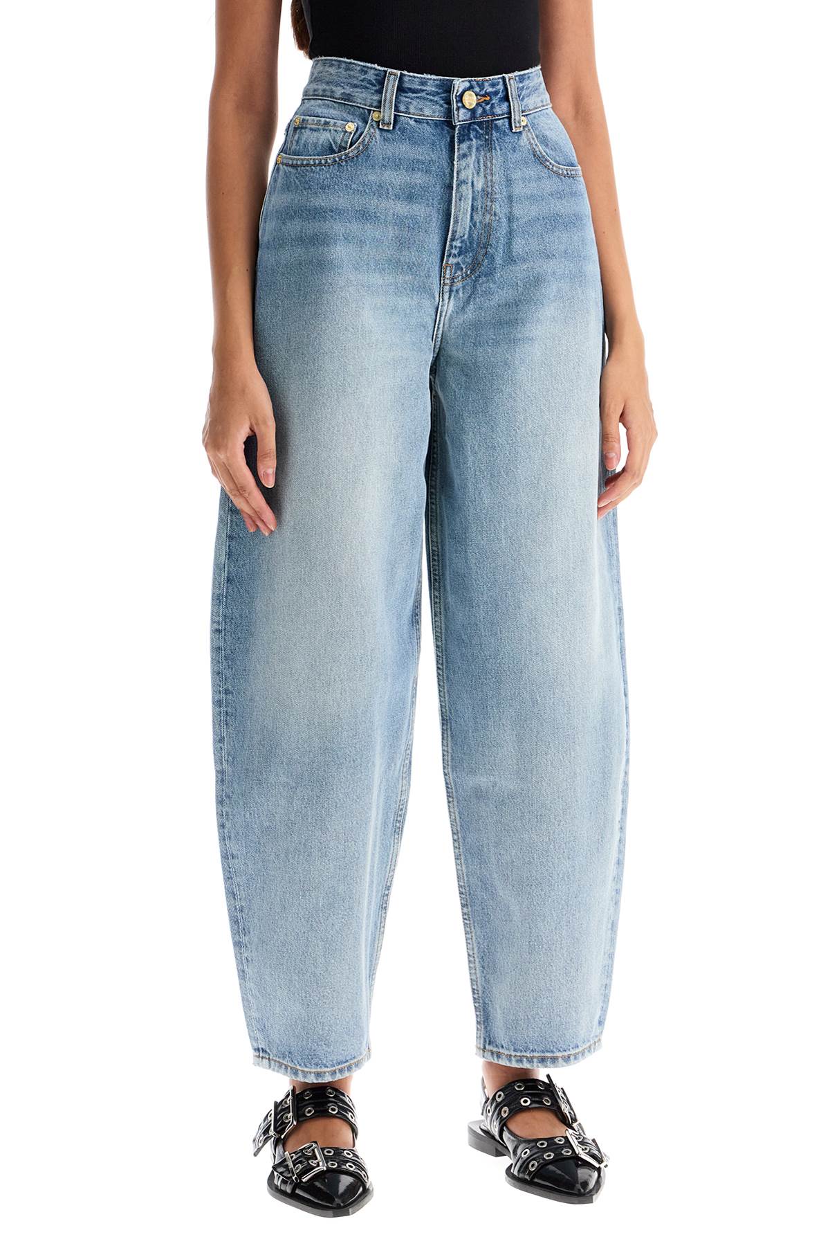 Organic Denim Tapered Jeans In Eight  - Blue