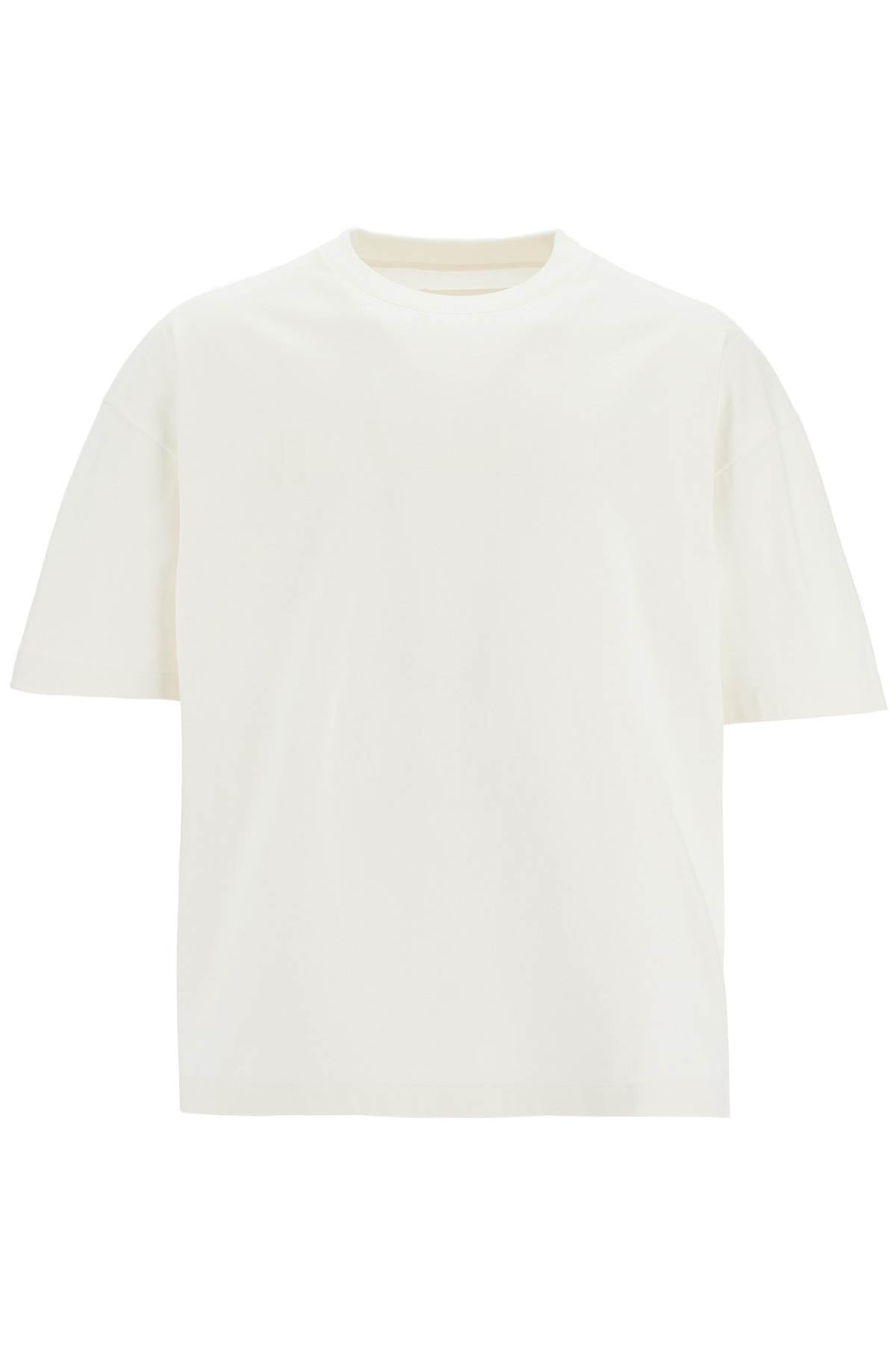 Logo Print Boxy T-shirt  - White