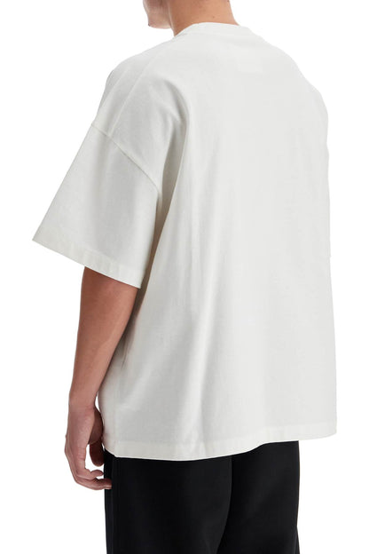 Logo Print Boxy T-shirt  - White