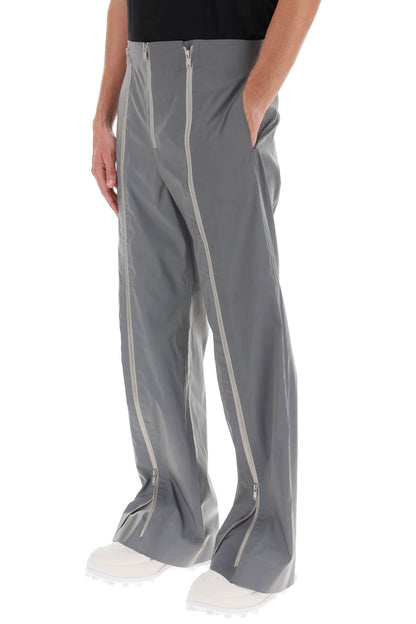 Pants In Reflective Fabric  - Grigio