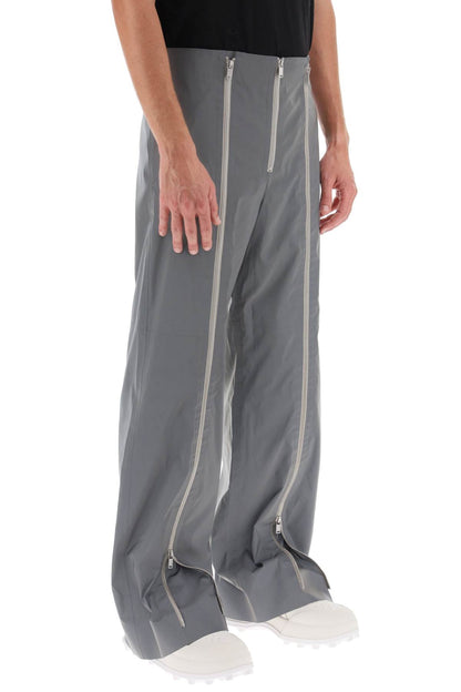 Pants In Reflective Fabric  - Grigio