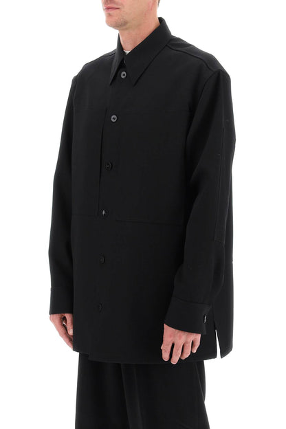 Wool Shirt  - Nero