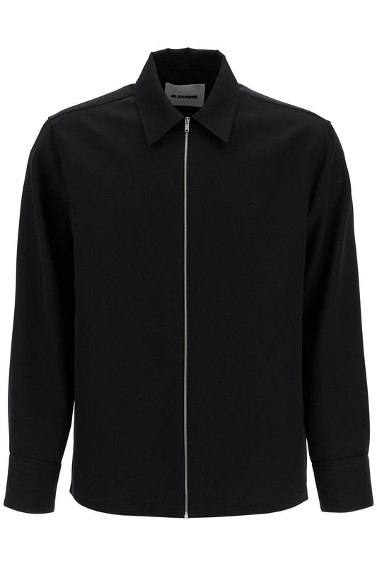 Zippered Overshirt  - Black