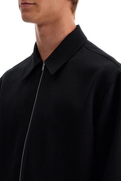 Zippered Overshirt  - Black