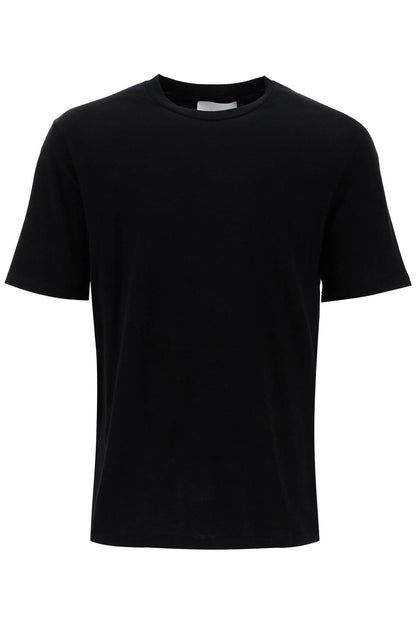 Loose T-shirt With Lettering  - Black