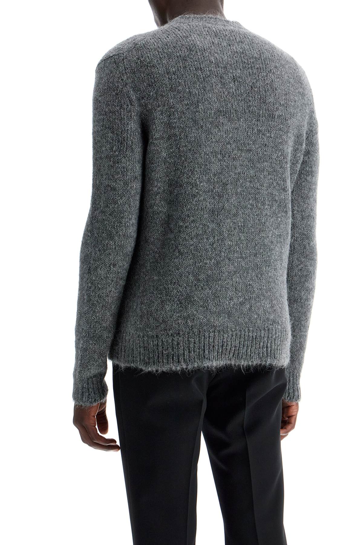 Alpaca Crew Neck Sweater  - Grey