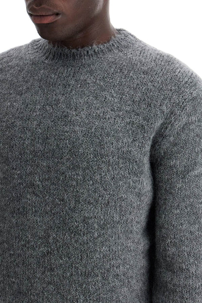 Alpaca Crew Neck Sweater  - Grey