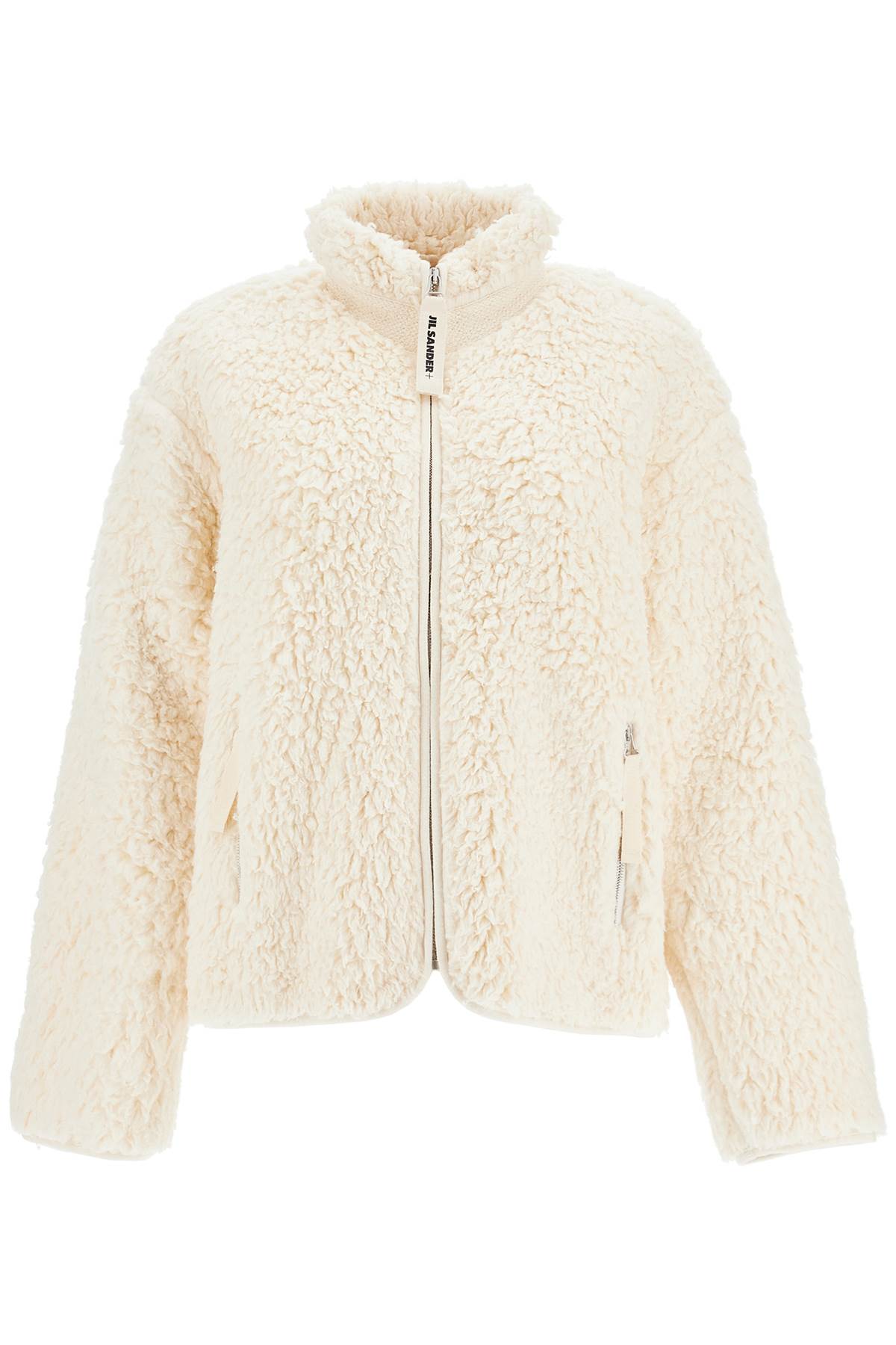 Jacket In Teddy Knit  - White