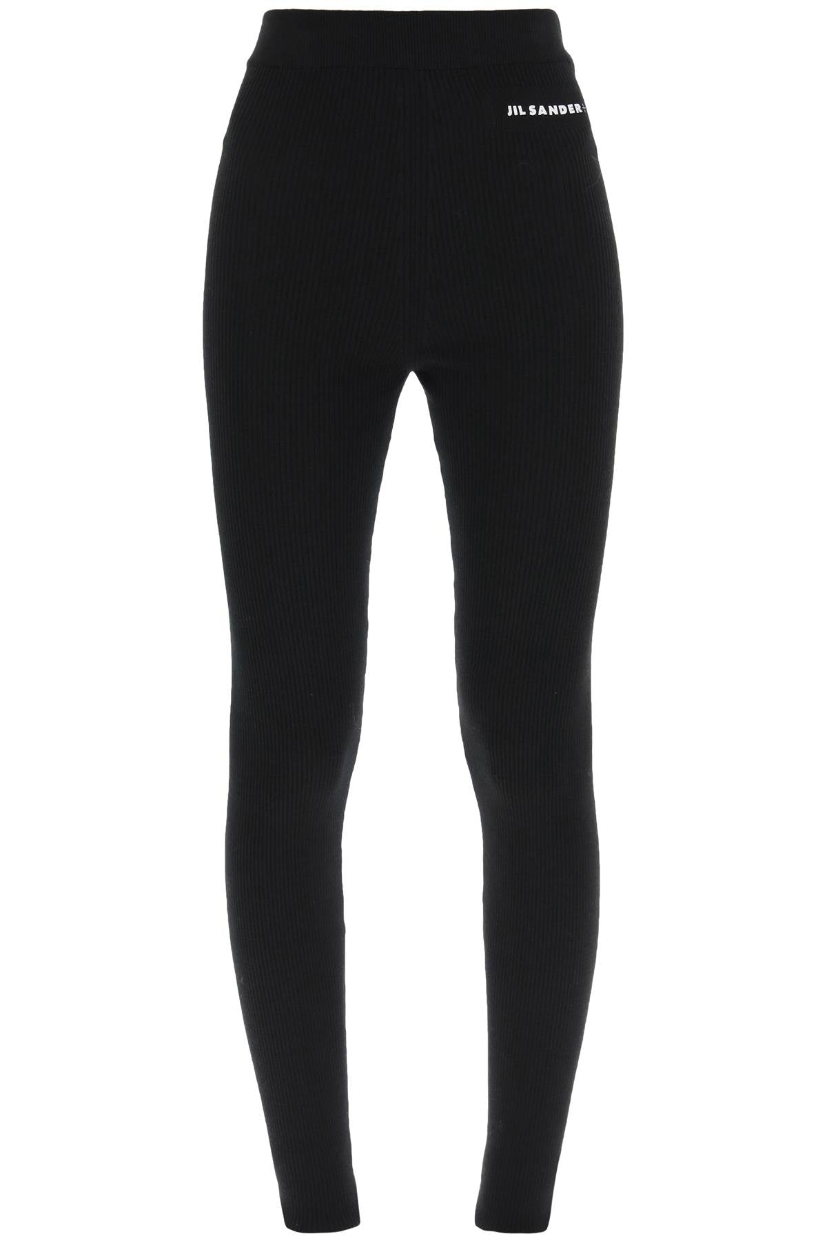 Rib Knit Leggings  - Nero