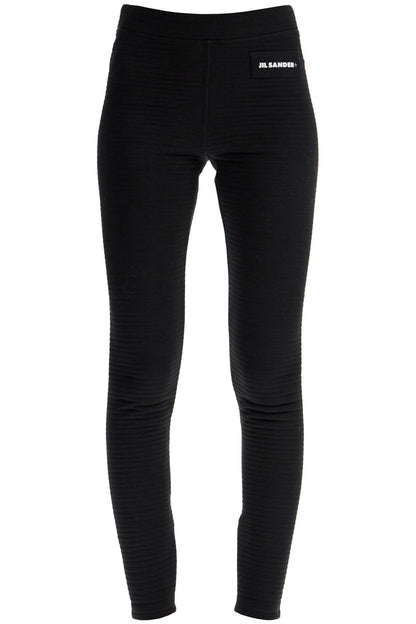 "jersey Knit Leggings With  - Black