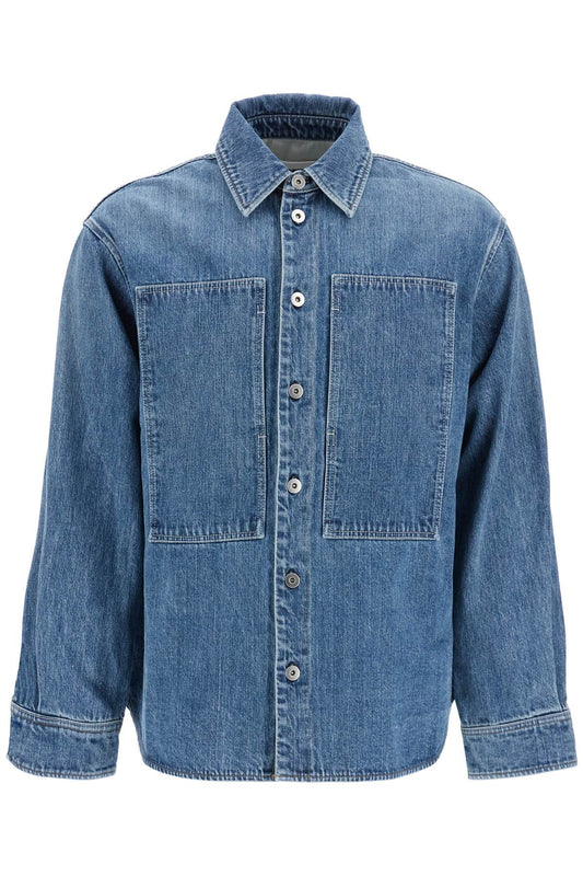 Japanese Denim Overshirt For Men  - Blue