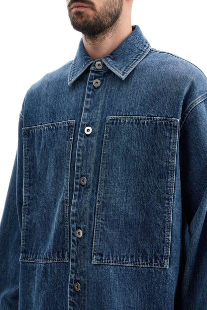 Japanese Denim Overshirt For Men  - Blue