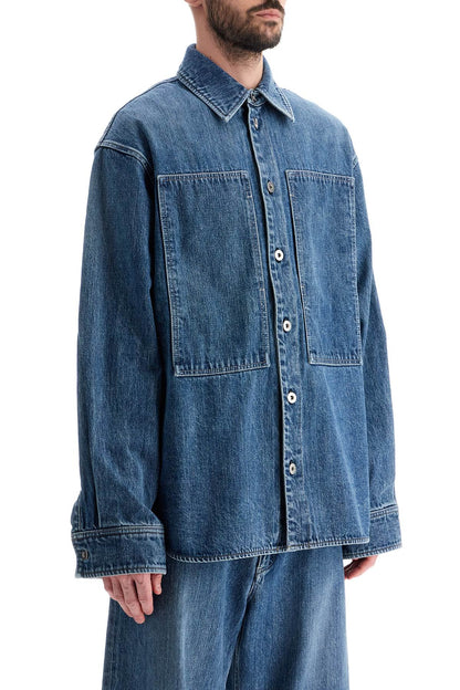 Japanese Denim Overshirt For Men  - Blue