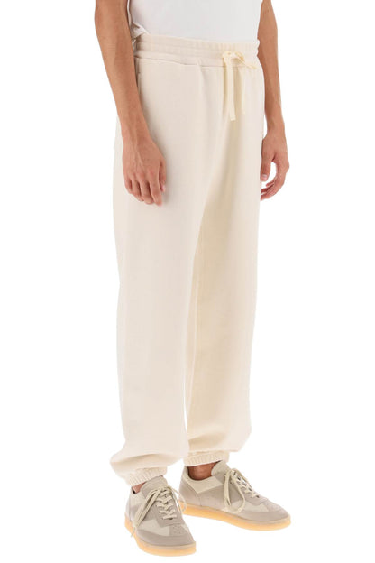 Cotton Drawstring Sweatpants  - Bianco