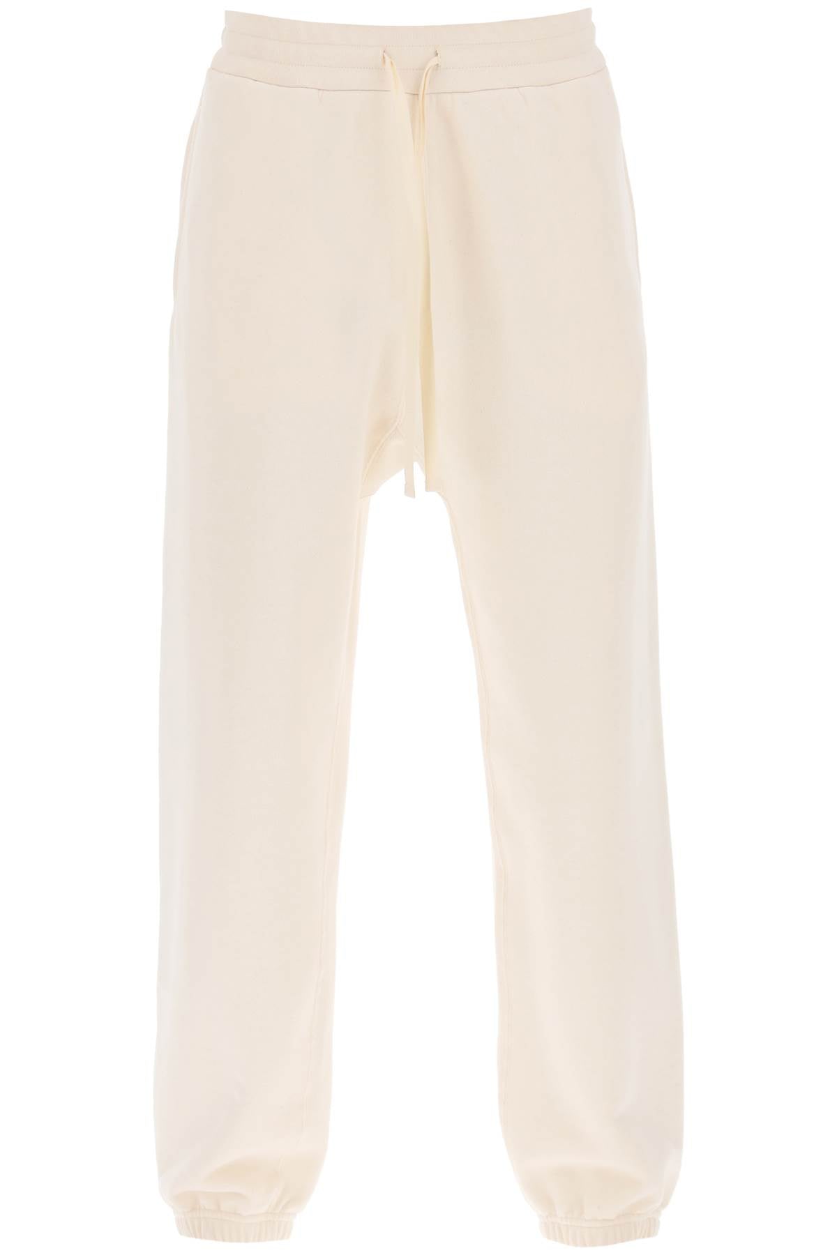 Cotton Drawstring Sweatpants  - Bianco