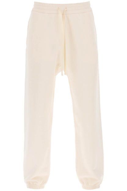 Cotton Drawstring Sweatpants  - Bianco