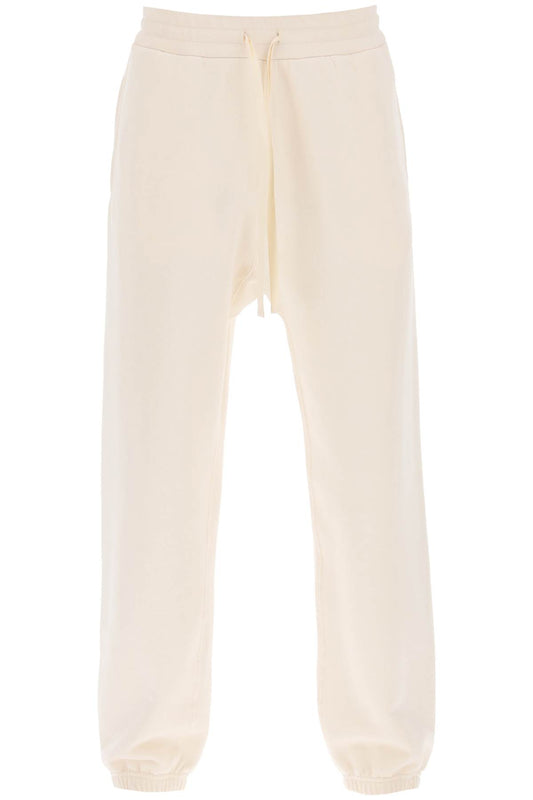 Cotton Drawstring Sweatpants  - Bianco