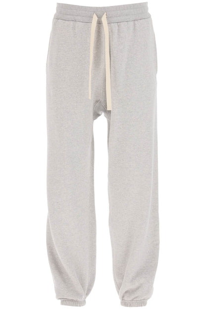 Cotton Drawstring Sweatpants  - Grey