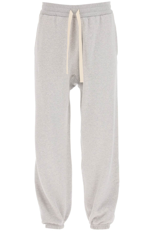 Cotton Drawstring Sweatpants  - Grey