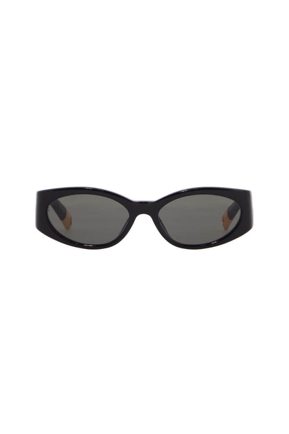 Oval Sunglasses For Stylish Sun  - Black