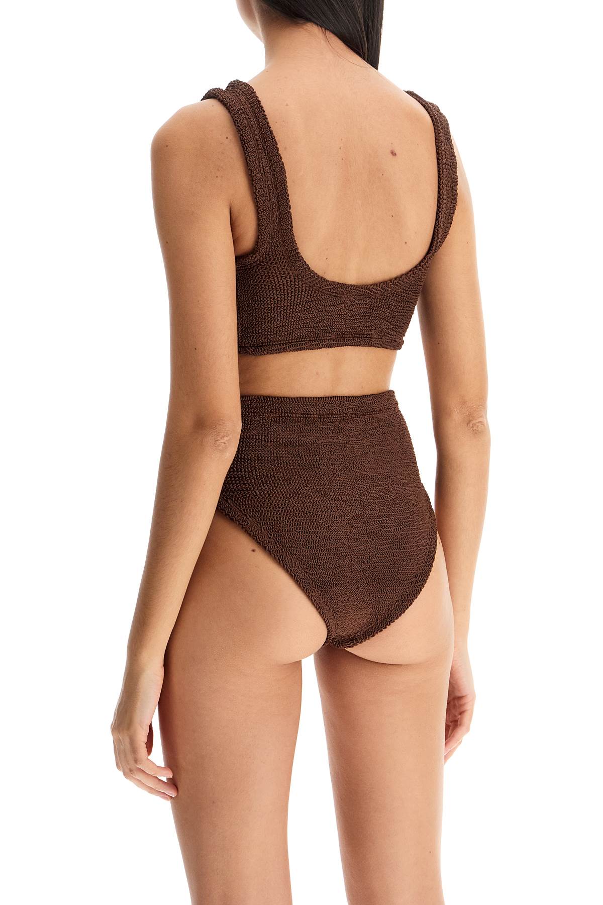 "jamie Metallic Bikini Set"  - Brown