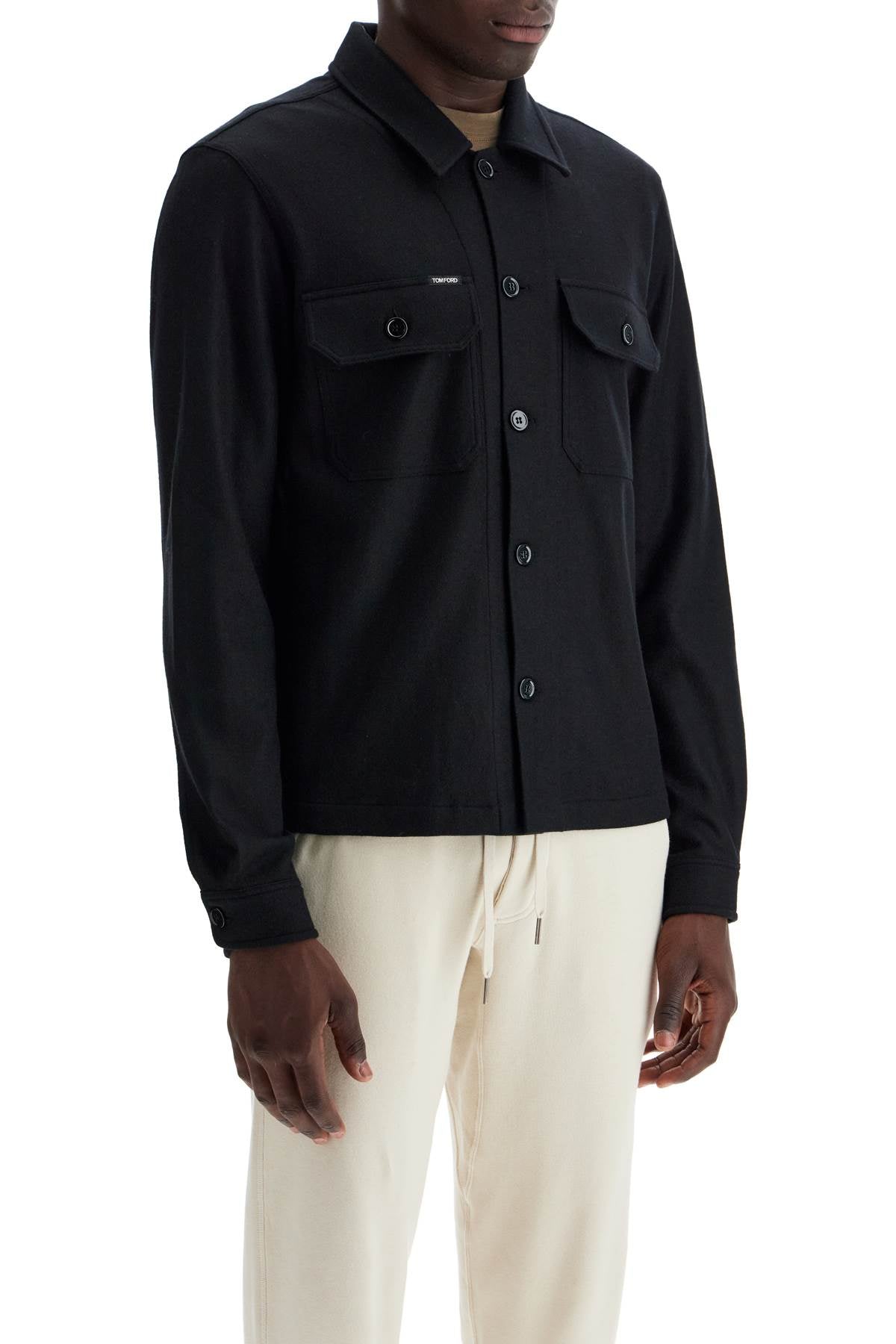 Cashmere Jacket For Men  - Black